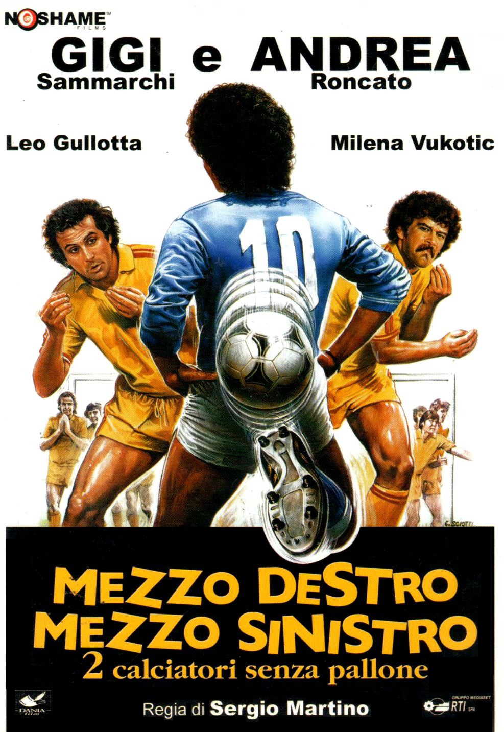 Mezzo destro, mezzo sinistro: due calciatori senza pallone in streaming